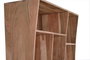 GINER Y COLOMER Bibliothèque en Bois d'Acacia Naturelle - 200 cm de Haut x 120 cm de Large - Meuble à Assembler avec Grand Espace de Rangement